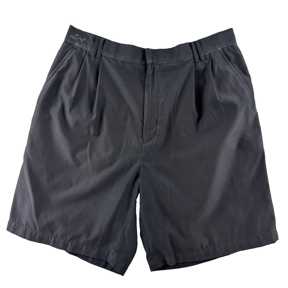 Greg Norman Men's Golf Shorts 34 Black Performance Lightweight Stretch Active‎